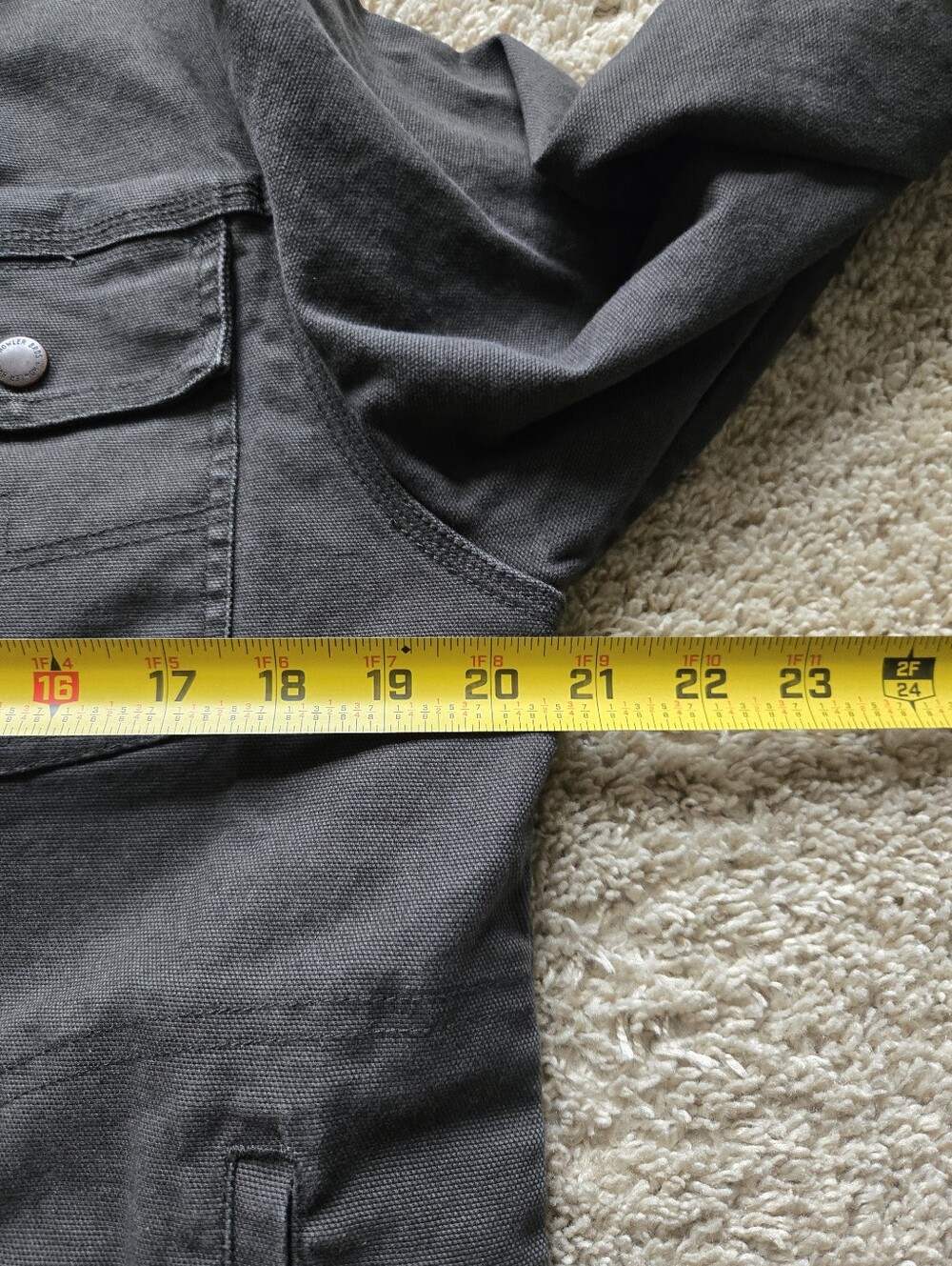 Bowler Brothers Chore Jacket Mens M Green Canvas Field Utility - Picture 7 of 8